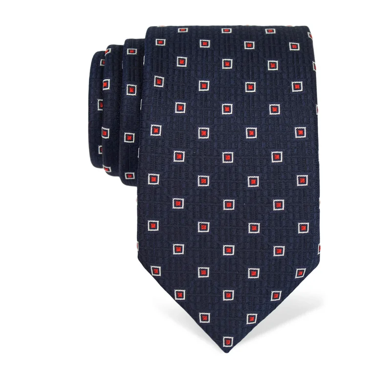 Cravat CROATA Thematic  Glagolitic alphabet Dark blue  Silk 100%  