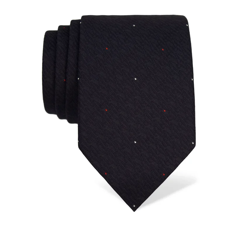 Cravat CROATA Brijuni Thematic  Glagolitic alphabet Dark blue  Silk 100%  