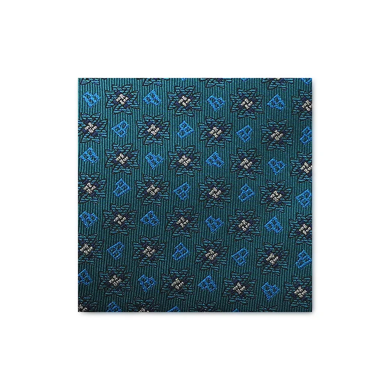 Cravat CROATA Dubrovnik Thematic  Braiding and glagolitic alphabet Petroleum  Silk 100%  