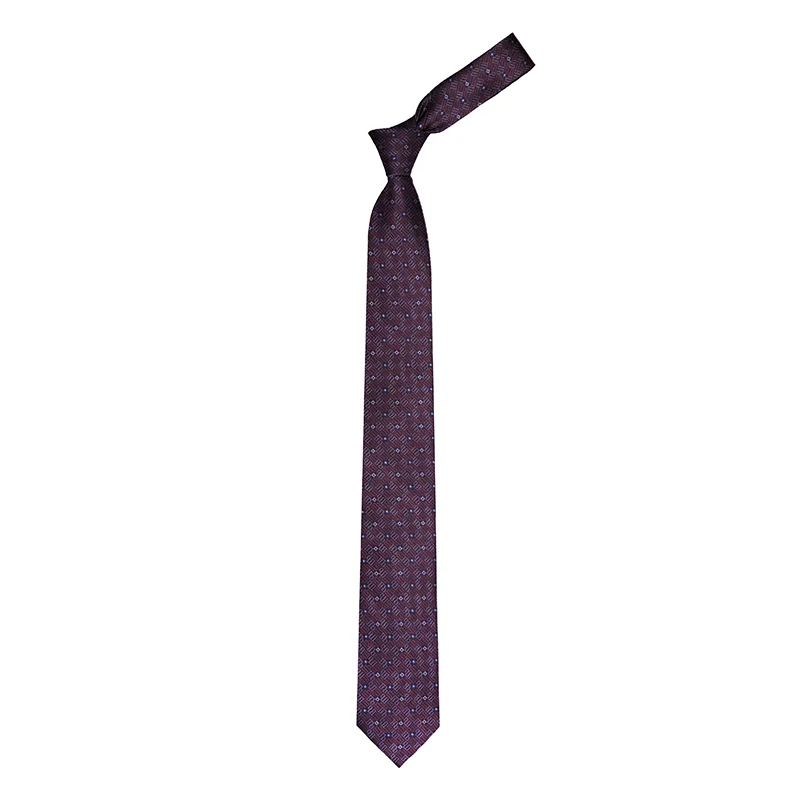 Cravat CROATA Dubrovnik Thematic  Glagolitic alphabet Wine red  Silk 100%  