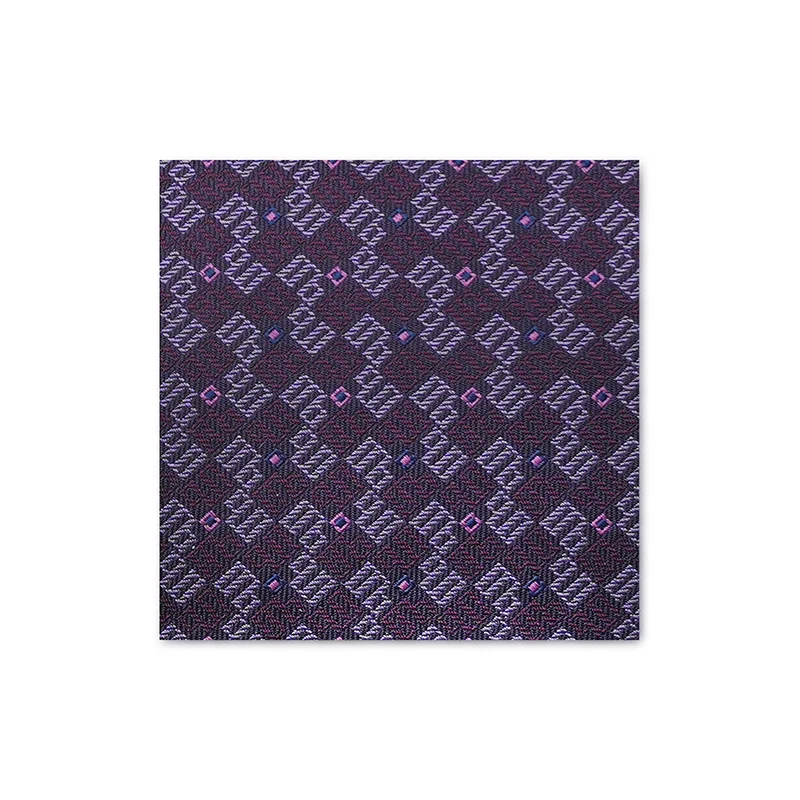 Cravat CROATA Dubrovnik Thematic  Glagolitic alphabet Purple  Silk 100%