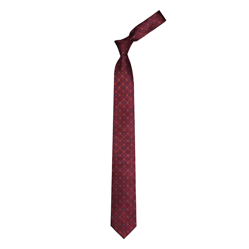 Cravat CROATA Dubrovnik Thematic  Glagolitic alphabet Red  Silk 100%  