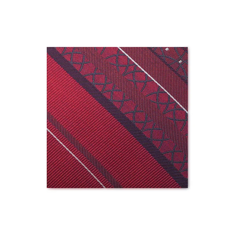Cravat CROATA Dubrovnik Thematic  Braiding Red  Silk 100%  