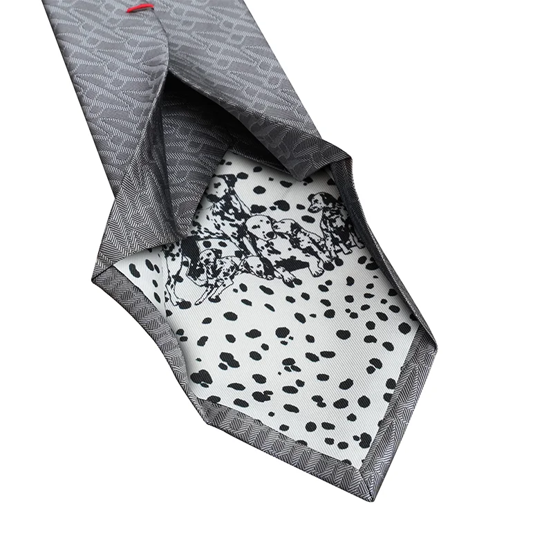 Cravat Dubrovnik Thematic Limited edition Glagolitic alphabet Grey  Silk 100%  