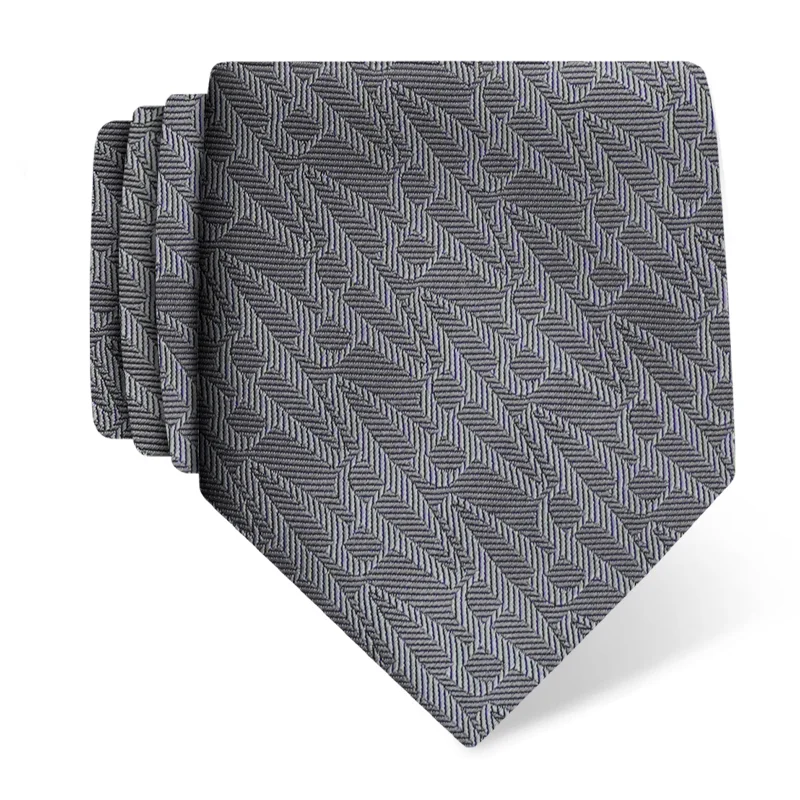 Cravat Dubrovnik Thematic Limited edition Glagolitic alphabet Grey  Silk 100%  