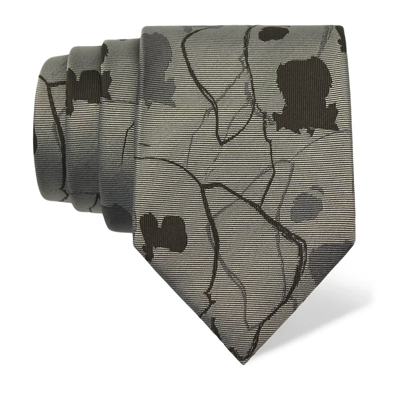 Cravat CROATA Dubrovnik Thematic  Dalmatian dog Grey  Silk 100%  