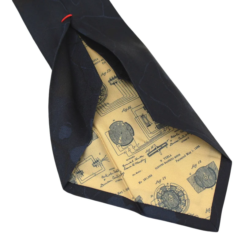 Cravat CROATA Dubrovnik Thematic  Dalmatian dog Dark blue  Silk 100%  