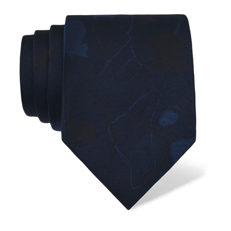 Cravat CROATA Dubrovnik Thematic  Dalmatian dog Dark blue  Silk 100%  