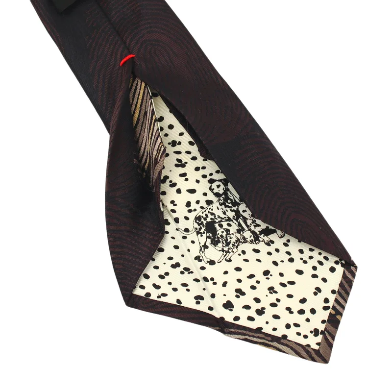 Cravat CROATA Dubrovnik Thematic  Fingerprints by Ivan Vučetić Dark blue  Silk 100%  