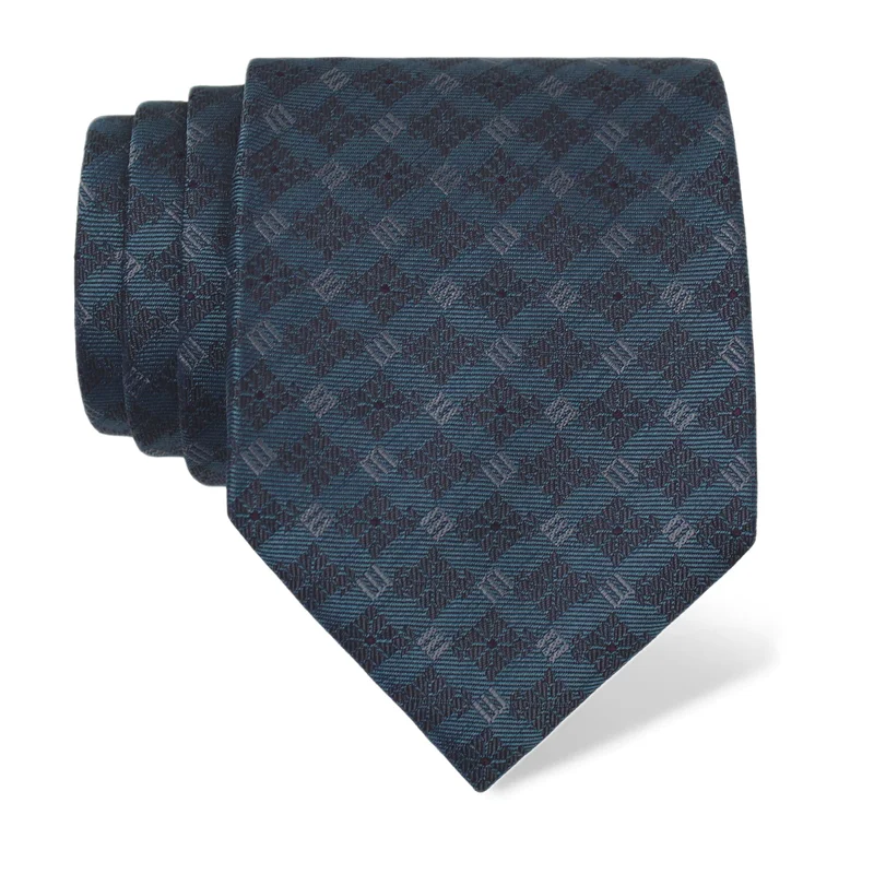 Cravat CROATA Dubrovnik Thematic  Glagolitic alphabet Light blue  Silk 100%  