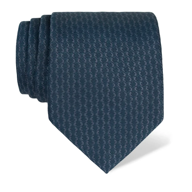 Cravat CROATA Classic  Small shapes Light blue  Silk 100%  