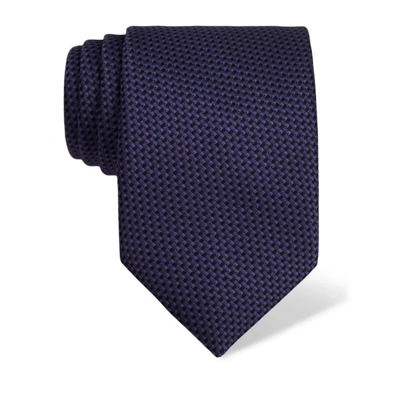 Cravat CROATA Classic  Dots Dark blue  Silk 100%  