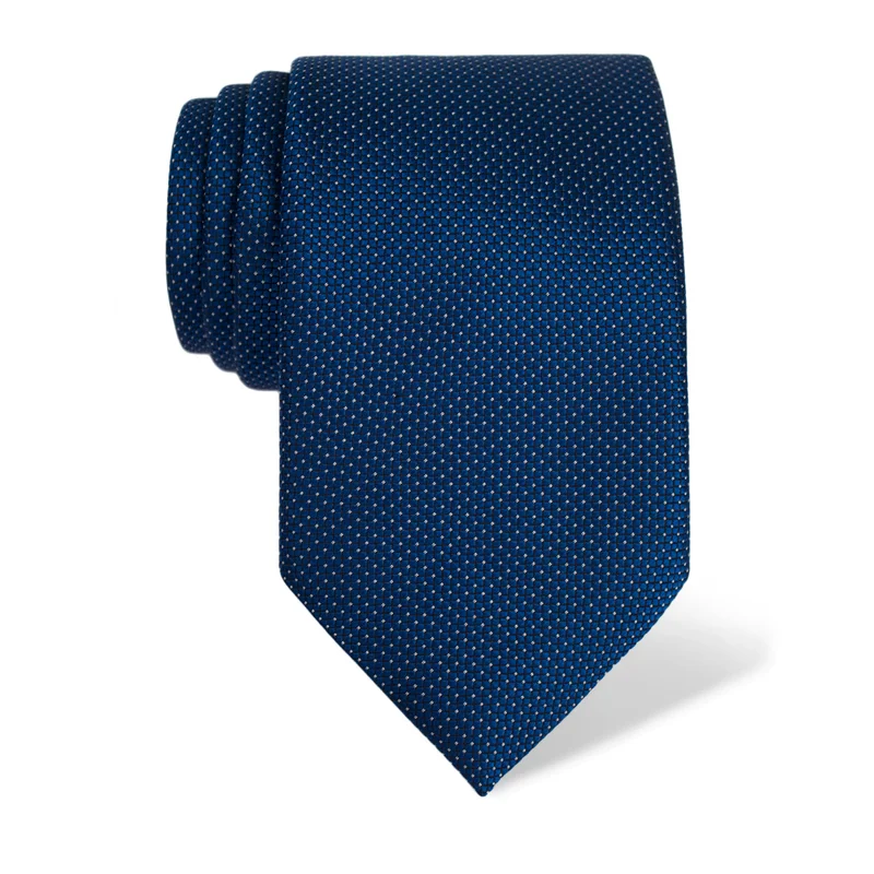 Cravat CROATA Classic  Small shapes Light blue  Silk 100%  