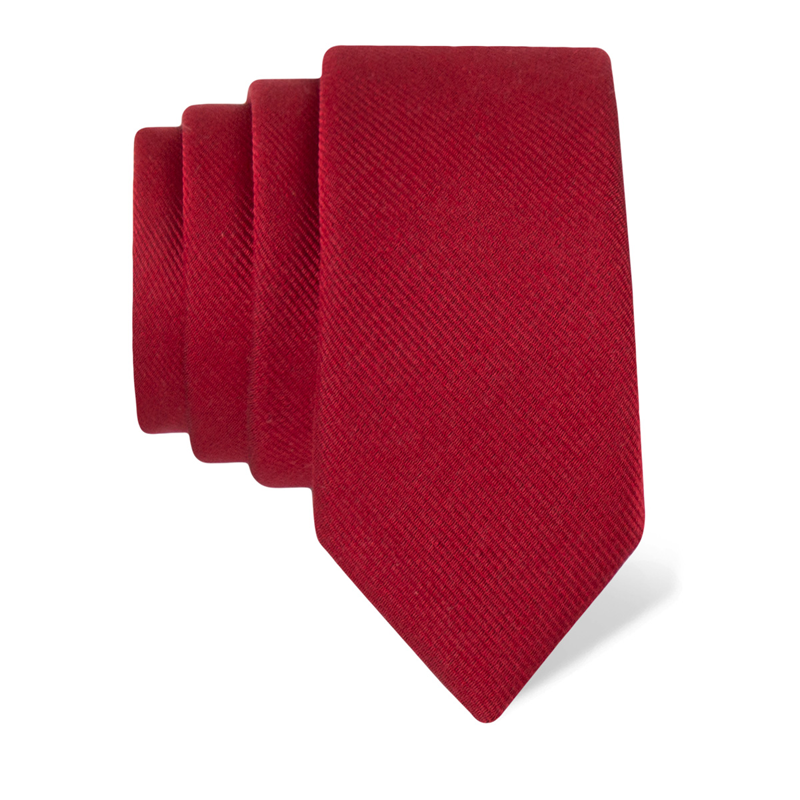 Cravat CROATA CROATA Classic  Solid Red  Silk 100%  