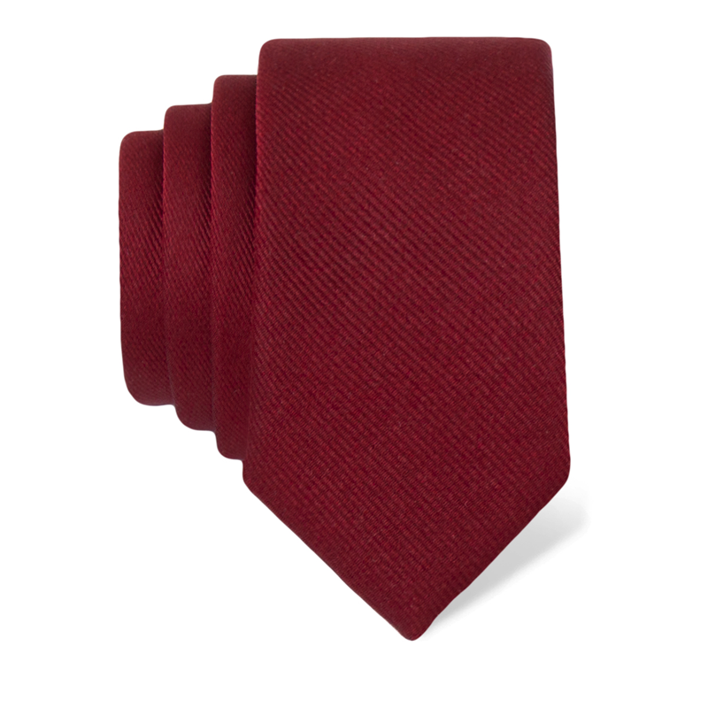 Cravat CROATA CROATA Classic  Solid Wine red  Silk 100%  