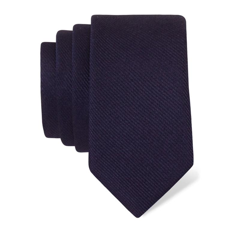 Cravat CROATA CROATA Classic  Solid Dark blue  Silk 100%  