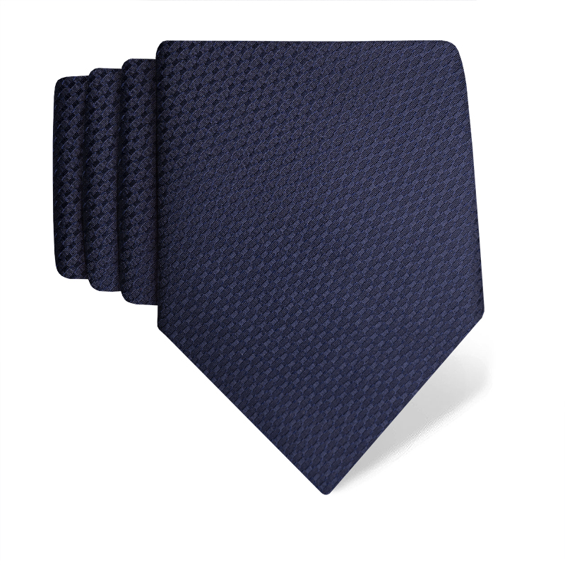 Cravat CROATA Classic Large Louis XIV of France Dark blue  Silk 100%  