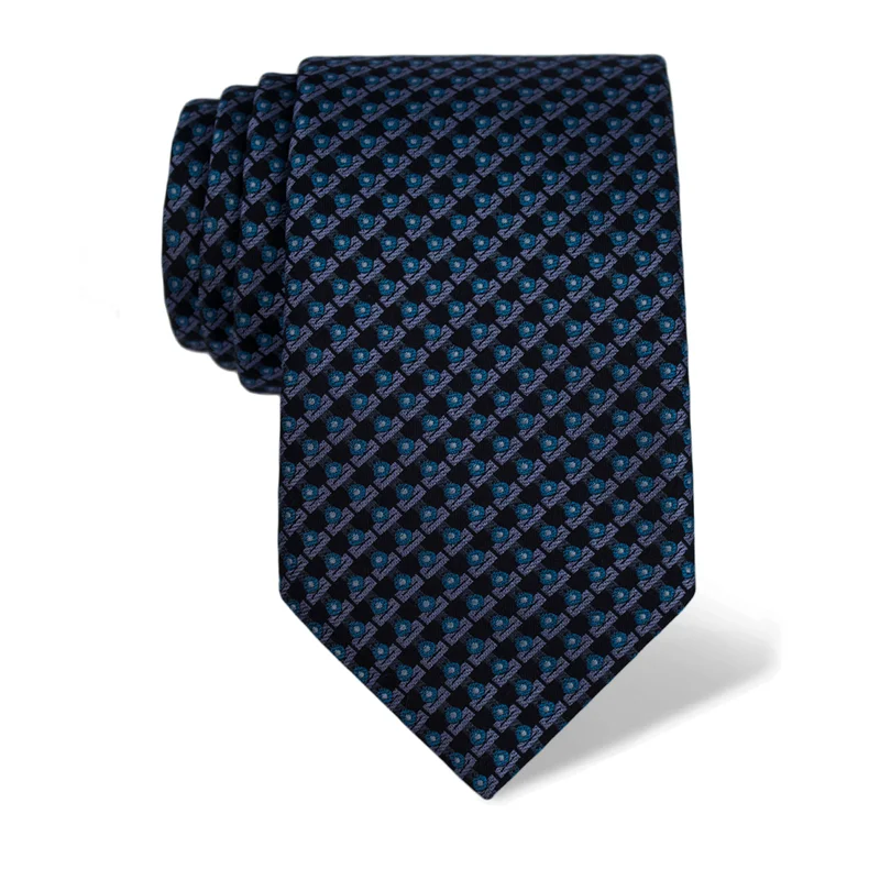 Cravat CROATA Classic Large Dots Blue  Silk 100%  