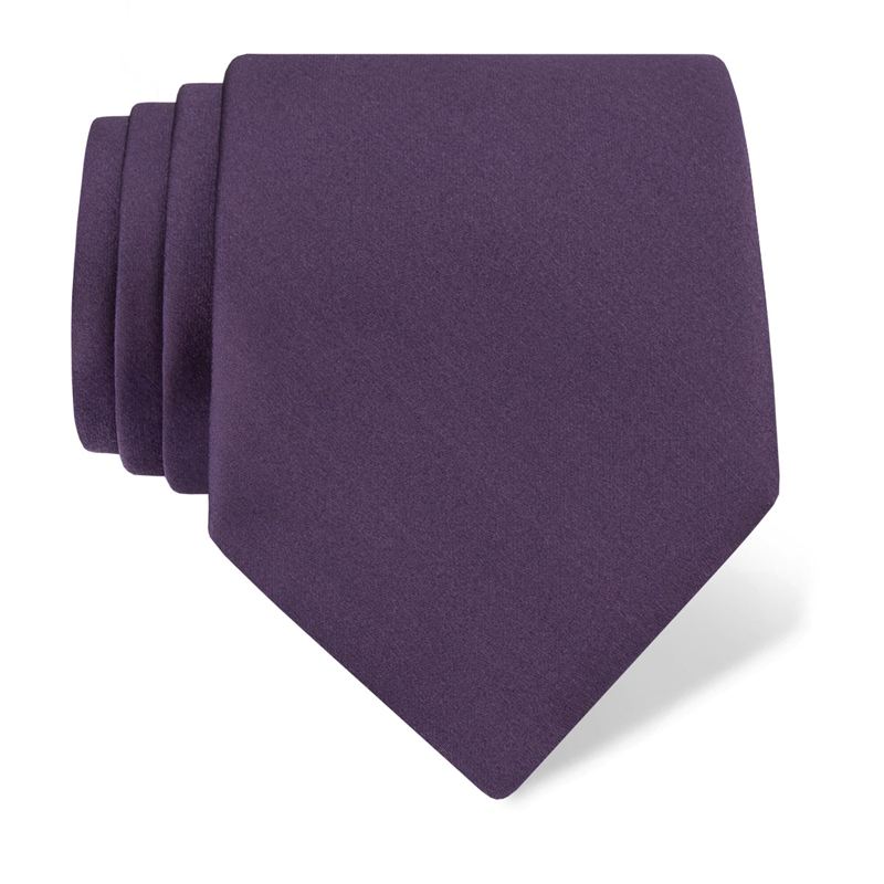 Cravat CROATA Elementum Classic  Solid Purple  Silk 100%  