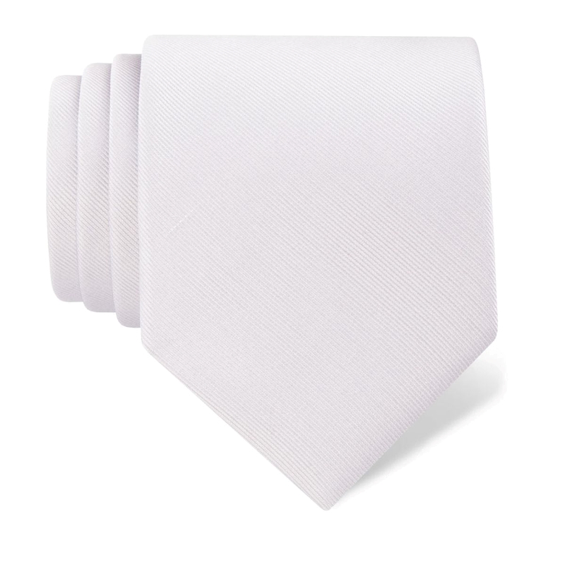 Cravat CROATA Classic  Solid textured Light grey  Silk 100%  