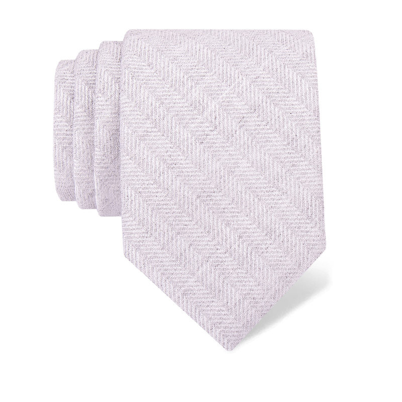 Cravat CROATA Classic  Small shapes Light grey  Silk 100%  