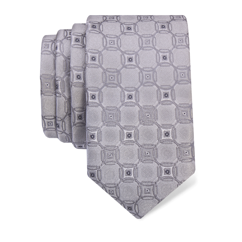 Cravat CROATA Classic  Ovals Purple  Silk 100%  
