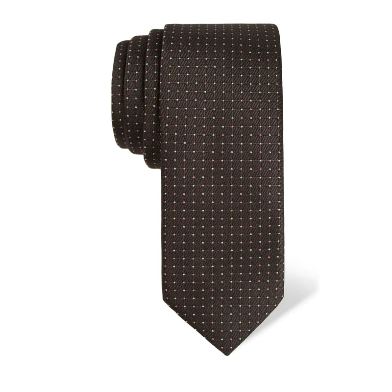 Cravat CROATA Classic  Dots Grey  Silk 100%  