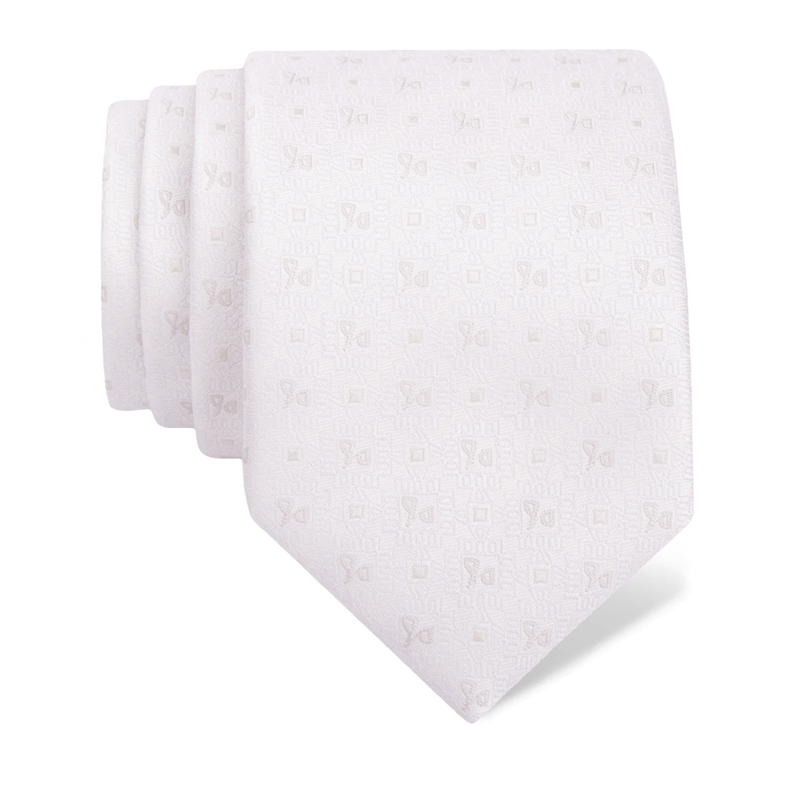 Cravat CROATA Thematic  Glagolitic alphabet Champagne  Silk 100%  