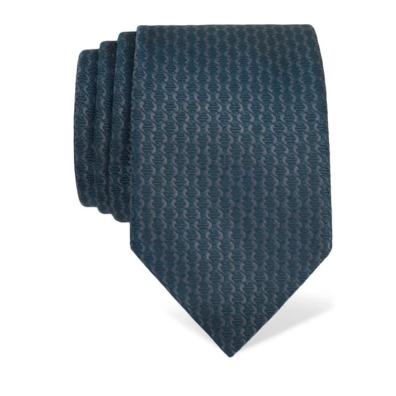 Cravat CROATA Classic Large Small shapes Light blue  Silk 100%  