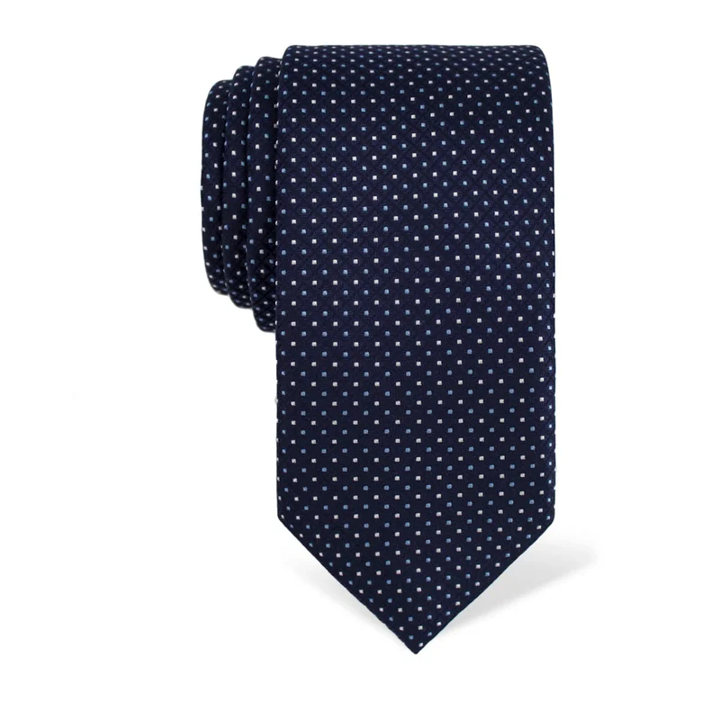 Cravat CROATA Classic Large Dots Dark blue  Silk 100%  