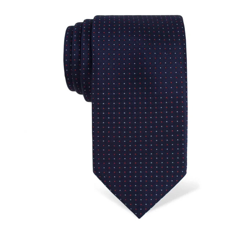 Cravat CROATA Classic Large Dots Dark blue  Silk 100%  