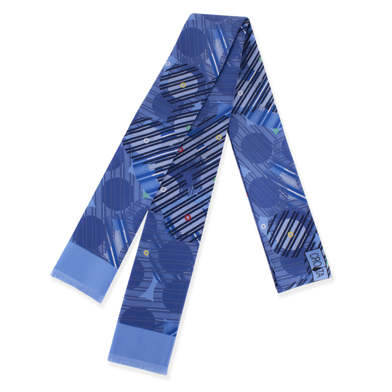 Shawl necktie CROATA Classic Classic Other Blue  Silk 100%  