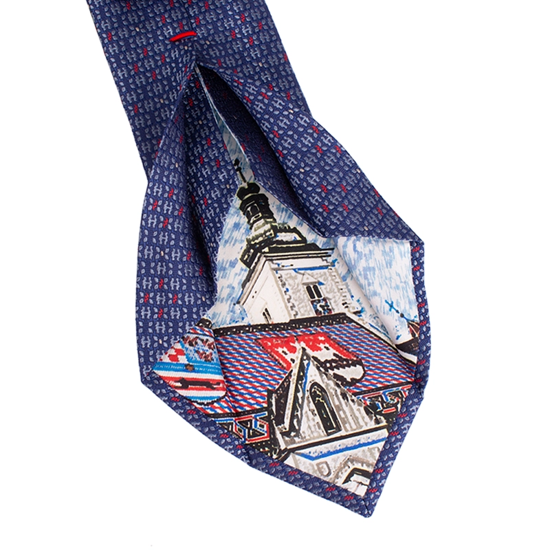 Cravat CROATA Dubrovnik Classic  Other Blue  Silk 100%  
