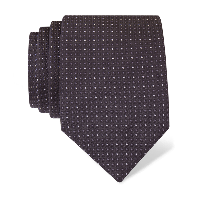 Cravat BaN Classic  Dots Black  Silk 100%  