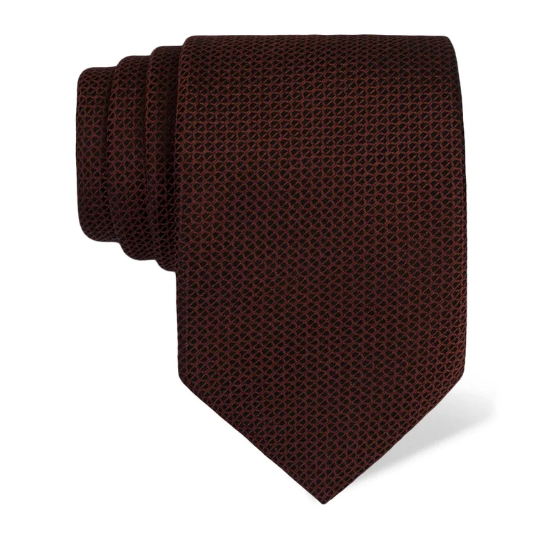 Cravat Classic  Small shapes Black  Silk 100%  