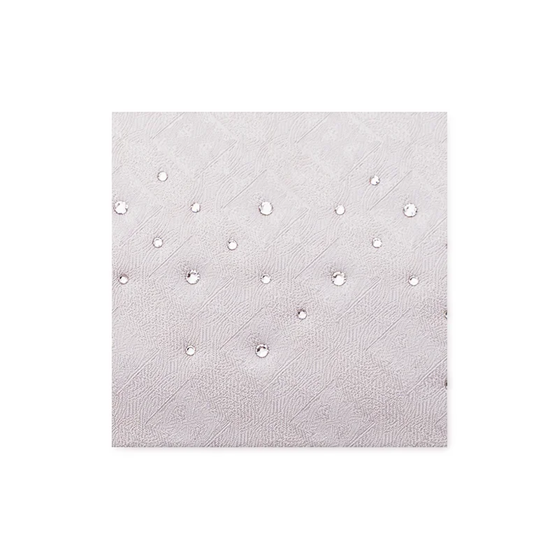Cravat CROATA Kristal Thematic Limited edition Braiding White  Silk 100%, High quality chrystals  