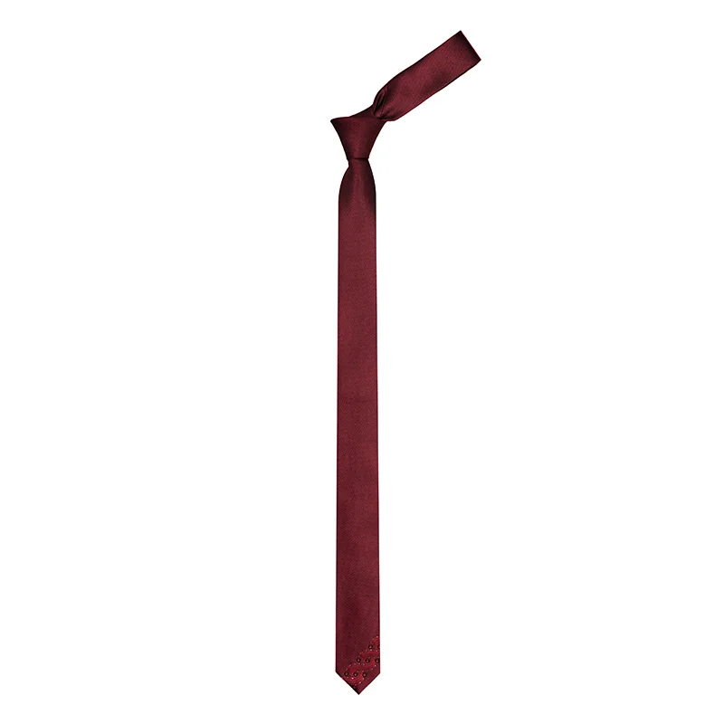 Cravat CROATA Kristal Thematic  Braiding Wine red  Silk 100%, High quality chrystals  