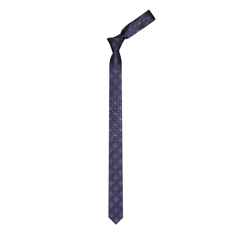 Cravat CROATA Kristal Thematic  Braiding Purple  Silk 100%, High quality chrystals  
