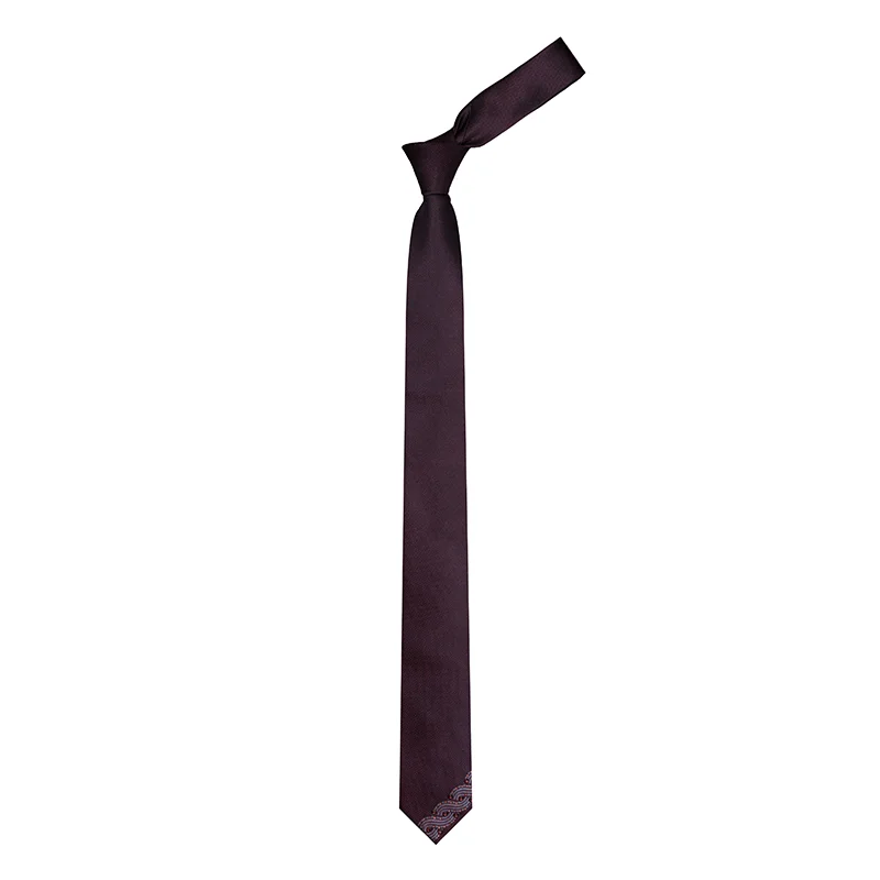 Cravat CROATA Kristal Thematic  Braiding Wine red  Silk 100%, High quality chrystals  