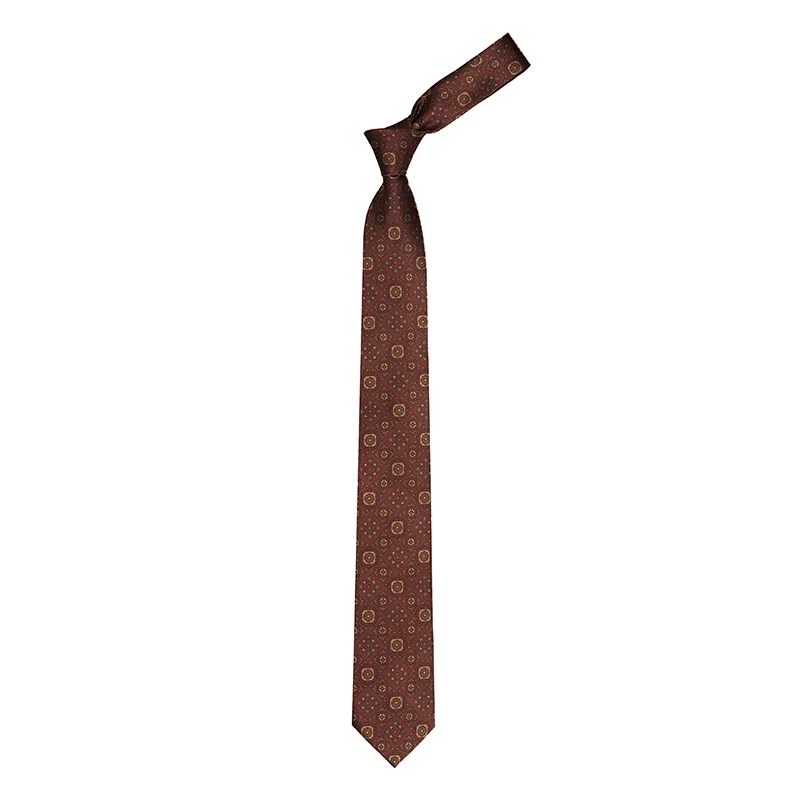 Cravat CROATA Classic Cravat, narrow 7 cm Other Brown  Silk 100%  