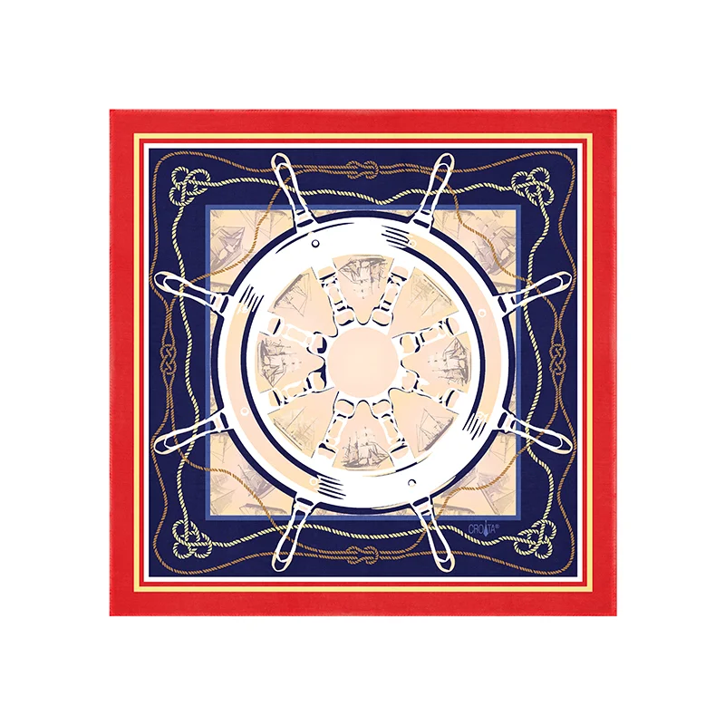 Scarf CROATA Thematic   Red  Silk 100%  