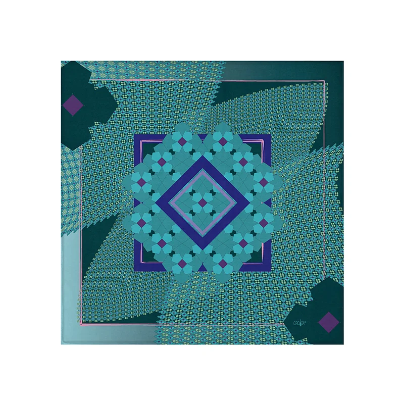Scarf CROATA Classic  Other Turquoise  Silk 100%  