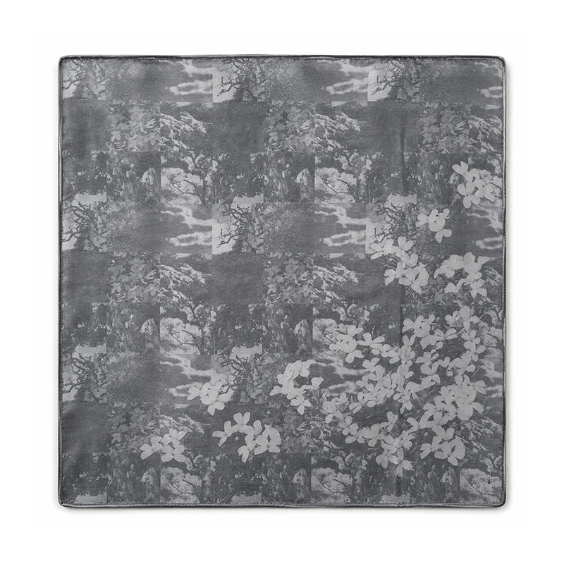 Scarf CROATA Dubrovnik Thematic  Velebit mountain Black  Wool 48%, Silk 35%, Cashmere 17%  