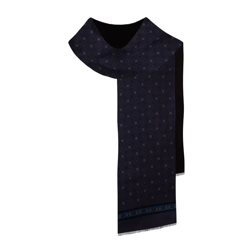 Shawl CROATA Thematic Shawl, thematic Braiding Anthracite  Silk 100%  