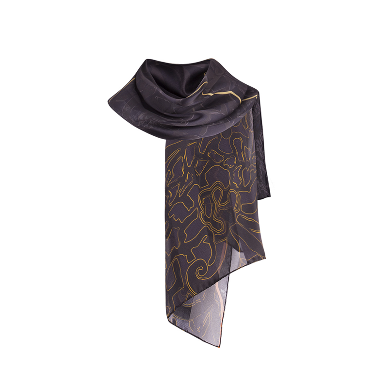 Shawl CROATA Thematic Shawl, thematic Lace Black  Silk 100%  