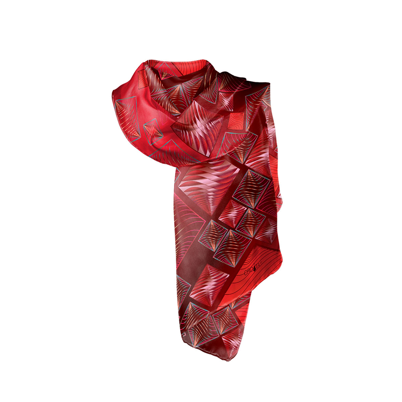 Shawl CROATA Classic Shawl, classic Other Red  Silk 100%  