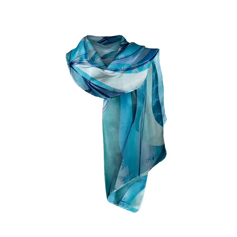 Shawl CROATA Classic  Other Turquoise  Silk 100%  