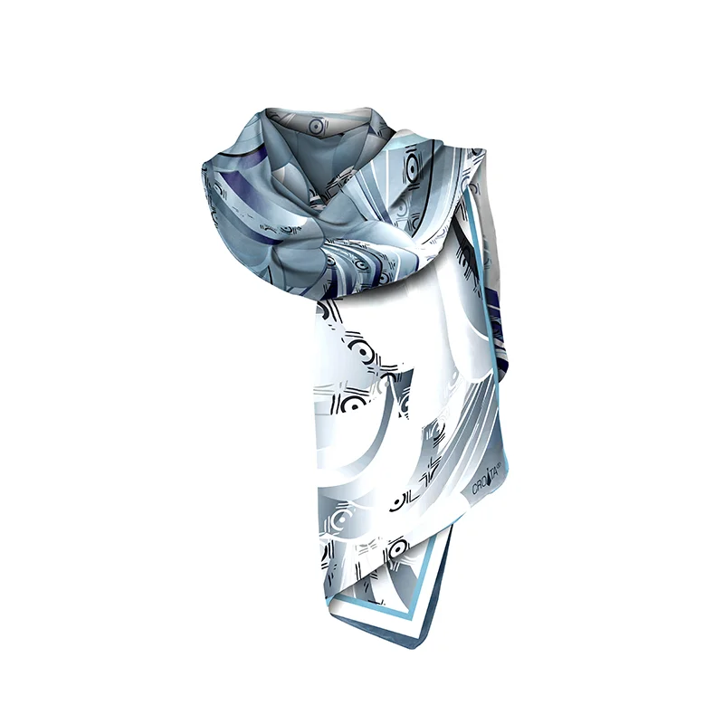 Shawl CROATA Classic  Other Grey  Silk 100%  