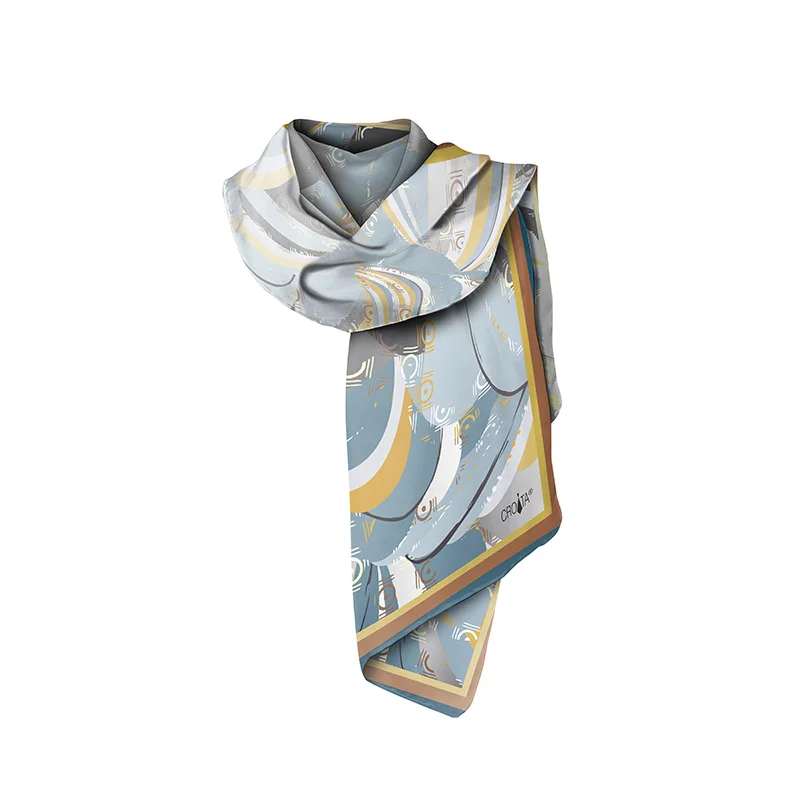 Shawl CROATA Classic  Other Petroleum  Silk 100%  