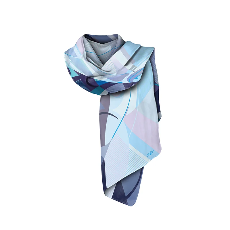Shawl CROATA Classic  Other Light blue  Silk 100%  